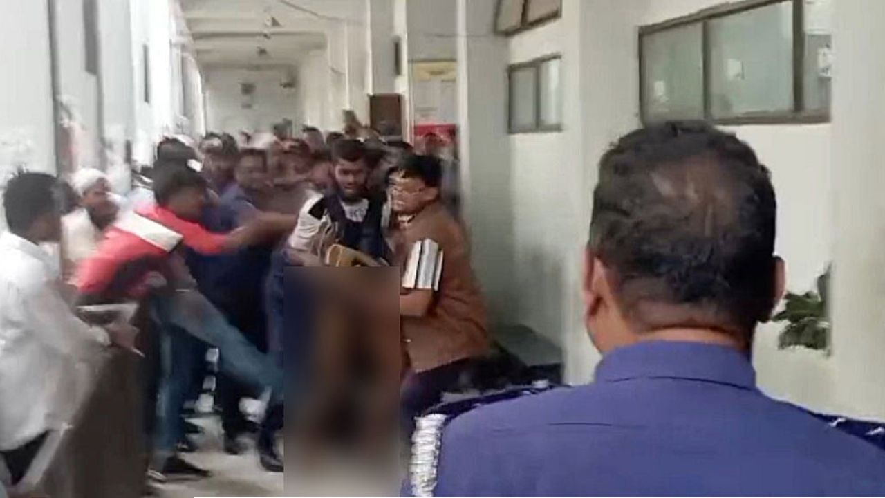 নারায়ণগঞ্জ আদালত প্রাঙ্গণে তোলপাড় পুলিশ হেফাজতে সিফাতকে মারধর